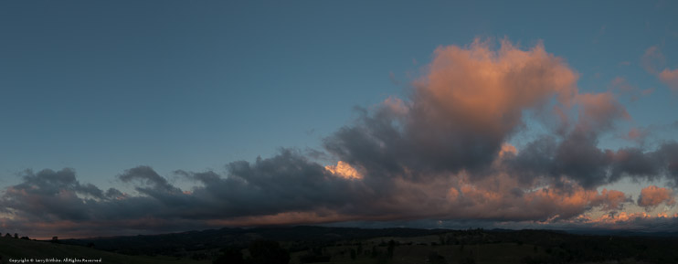 Sunset over Calaveras County