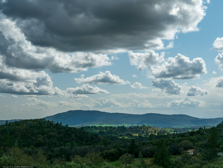 Clouds between Sutter Creek and Murphys