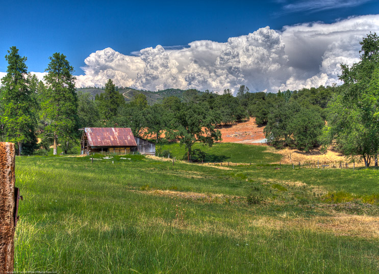 Barn Fields and Thunderheads