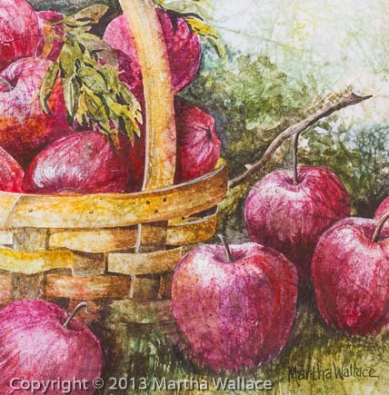 Shaker Basket and Apples