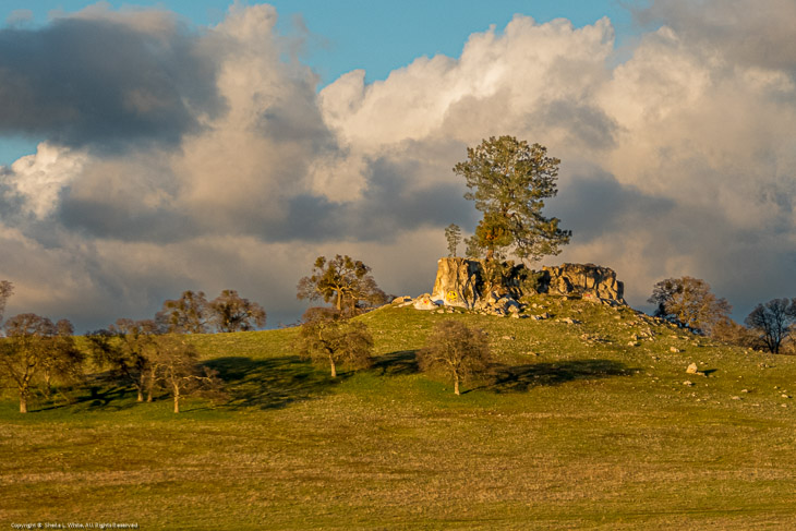 Castle Rock with Storm Clouds